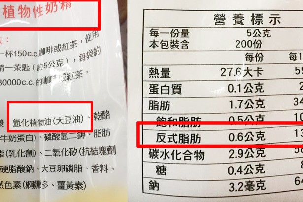 食药署公告 2018年禁用「部分氢化植物油」