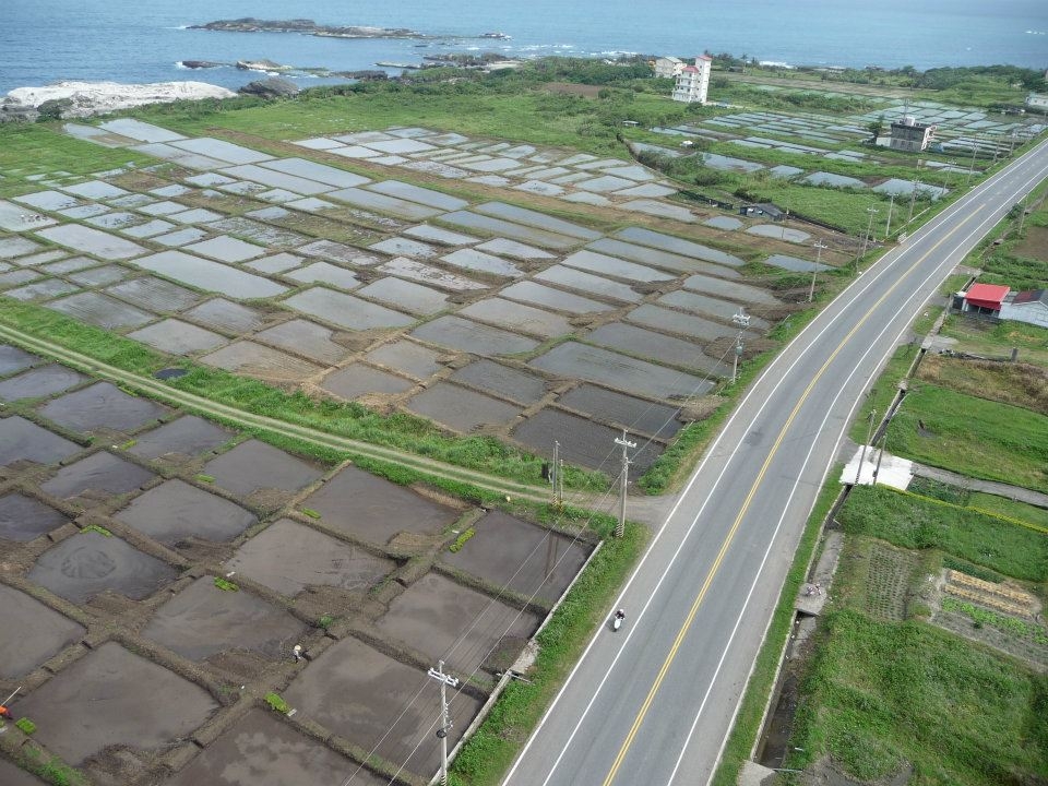 石梯坪水梯田空拍圖（林務局提供）
