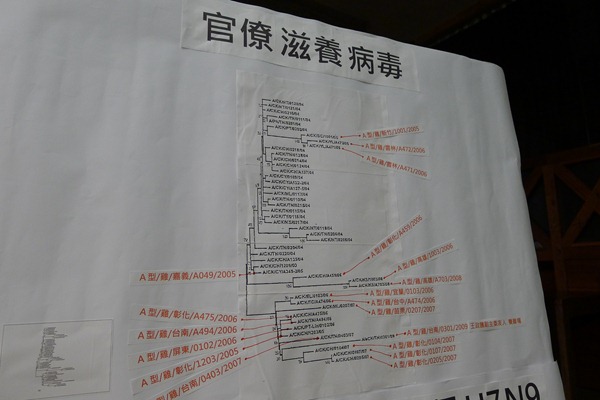 李惠仁根據立法院調閱的資料找到19個由英文和數字組成的編號，質疑台灣在2005~2008年從北到南都有H5N2高病原疫情