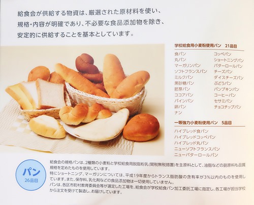 營養午餐的麵包須依據文部省營養規範 營養午餐的麵包須依據文部省營養規範