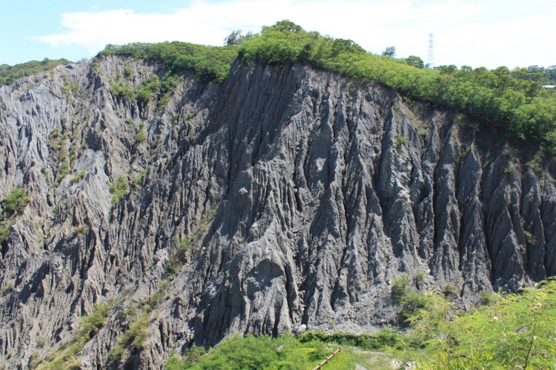 利吉混同層屬惡地地形，一經下雨就會「泥濘橫流」，人為開發下恐加速流失速度。（地球公民基金會提供）