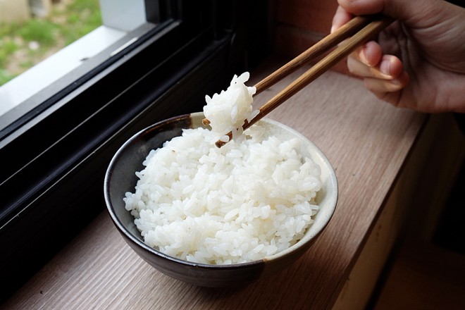 土鍋煮出的白飯1