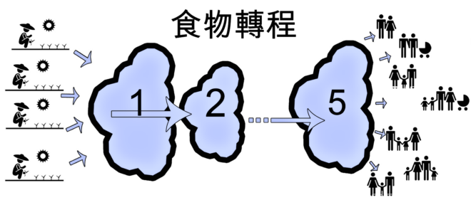 食物轉程示意