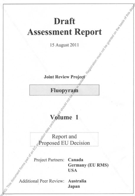 主要審查國為德國、加拿大、美國。日本、澳洲為同儕審查國 (Peer review)。氟派瑞的安全性，有國際上的共識。