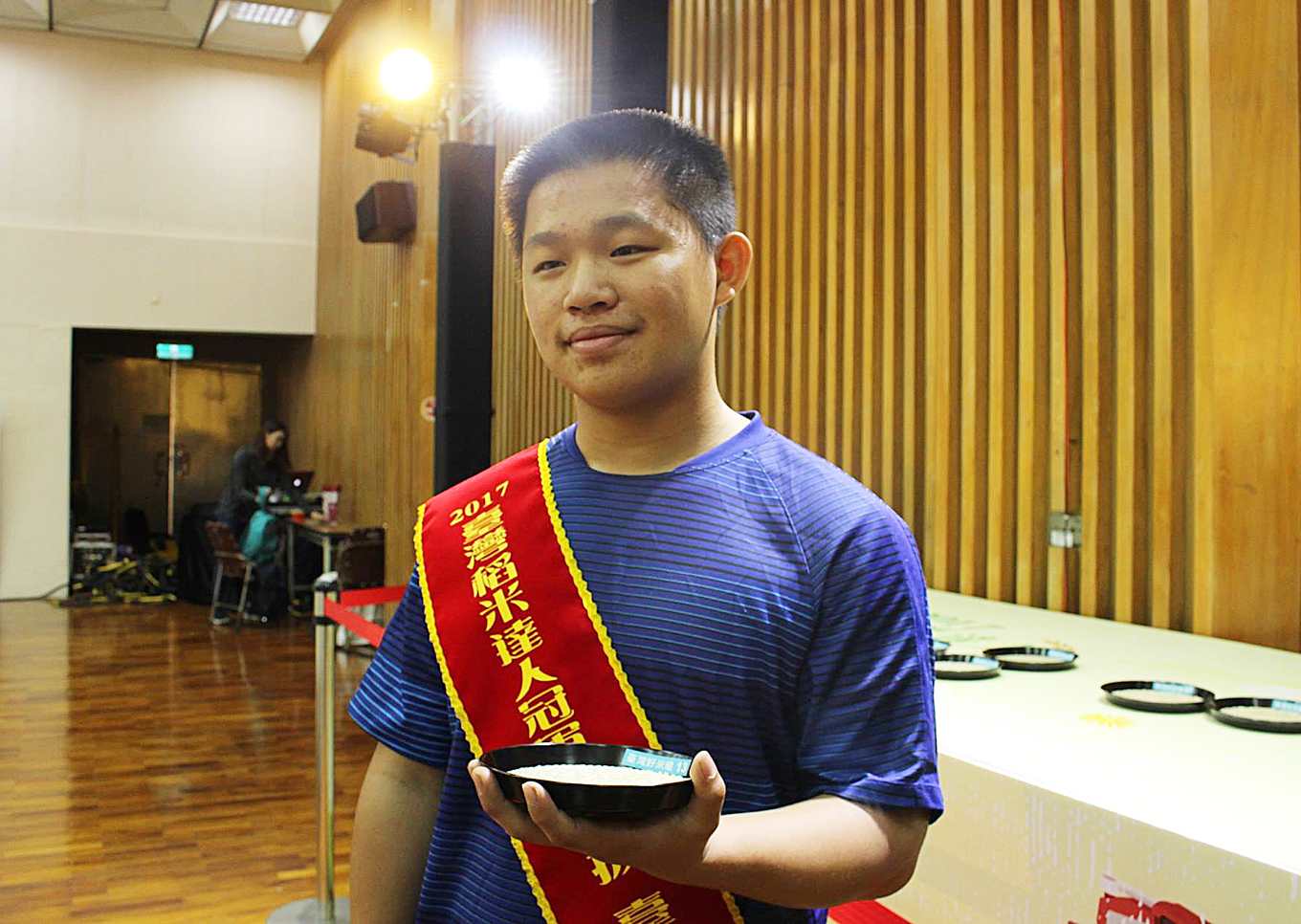 年僅18歲的新竹縣新竹市農民陳成禮(攝影/劉怡馨)