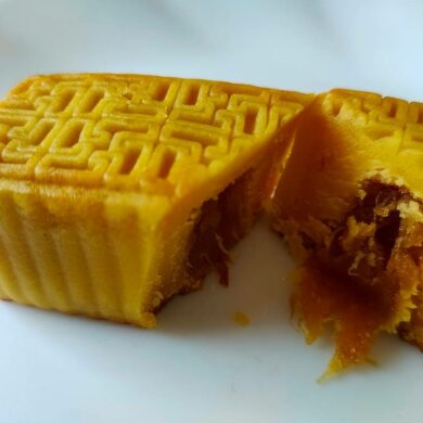 鳳梨澄沙奶黃，土鳳梨的酸，很是迷人(攝影/黃惠鈴)