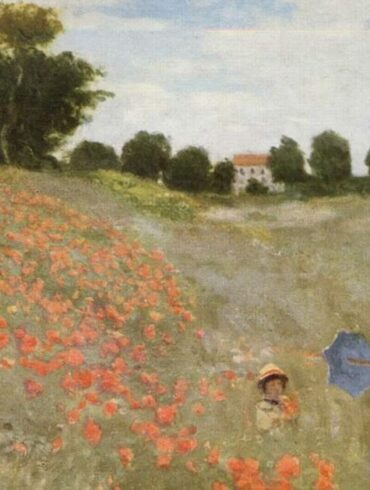 莫內1873年名作《野罌粟》(Coquelicots)(翻拍/包子逸)