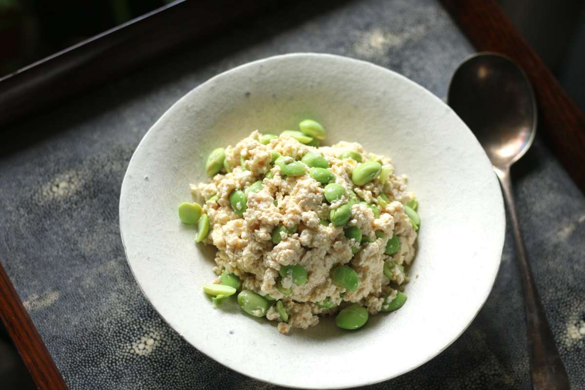 白和毛豆，滑嫩中又有脆口(攝影/徐銘志)