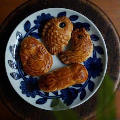 佛公、鯉魚、雞仔和豬仔造型「豬籠餅」（攝影／包子逸）