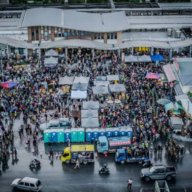花蓮光復的志工(攝影/劉振祥)
