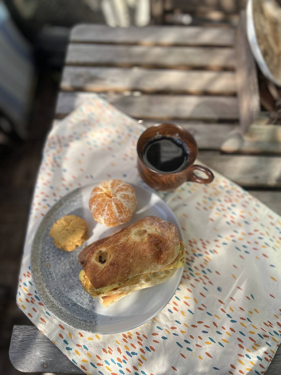 出爐日的早餐(攝影/劉怡伶)