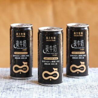 高大牧場夜牛奶（動福牛奶，可可風味，添加日本GABA，24瓶/箱）